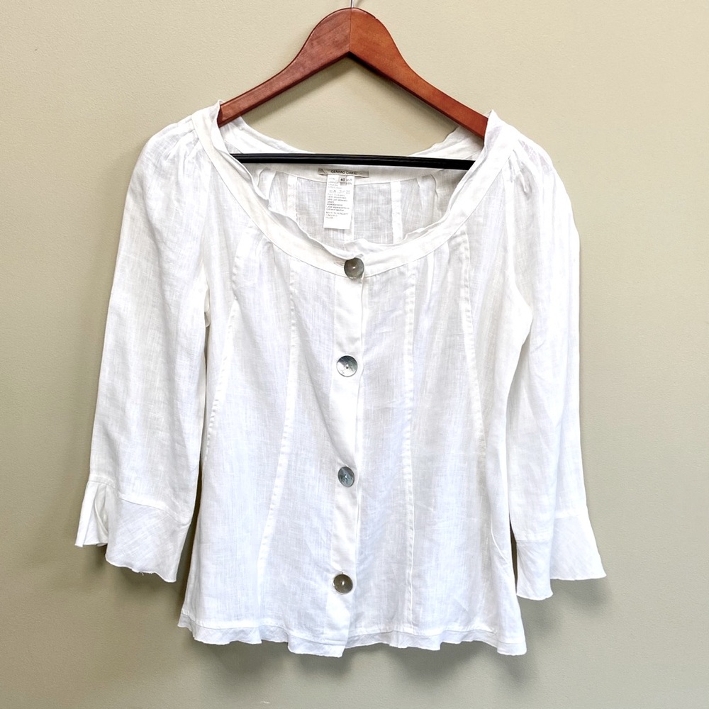 Gerard Darel linen button down size medium
